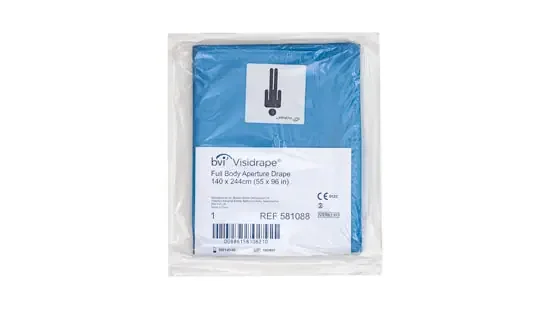 Beaver-Visitec International Visitec Visidrape EENT Drape Aperture Drape 55 W X 96 L Inch – 581088
