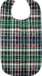 Beck’s Classic Quilted Adult Bib, Highland Blue Plaid, 18 x 34 in.