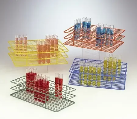 Bel-Art Products RACK, TEST TUBE POXYGRIP WIRE GRN 40PLACE 18-20MM – 187620000
