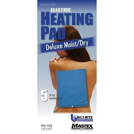 Bilt Rite MaxTex Moist-Dry Heating Pad Electric Muscle Spasms Standard 3 X 12 X 15 Inch – 600