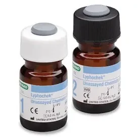Bio-Rad Laboratories Lyphochek MiniPak Unassayed Control 80 Analytes Level 1 / Level 2 2 X 5 mL – 730X