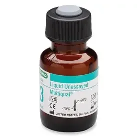Bio-Rad Laboratories Multiqual Liquid Unassayed Control Multiple Analytes Level 3 12 X 10 mL – 699