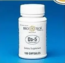 Bio Tech Pharmacal Bio Tech Vitamin Supplement Vitamin D3 5000 IU Strength Capsule 100 per Bottle – 53191024401