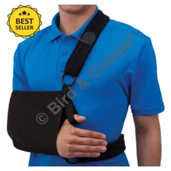 Bird & Cronin Immobilizer Sling Velpeau Shoulder Cotton Black Size Small Ea – 8140192