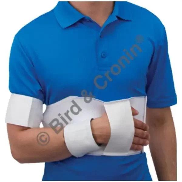 Bird & Cronin Immobilizer Stabilizer Bicro Adult Shoulder Foam/Elastic White Size Large Ea – 0814-4504