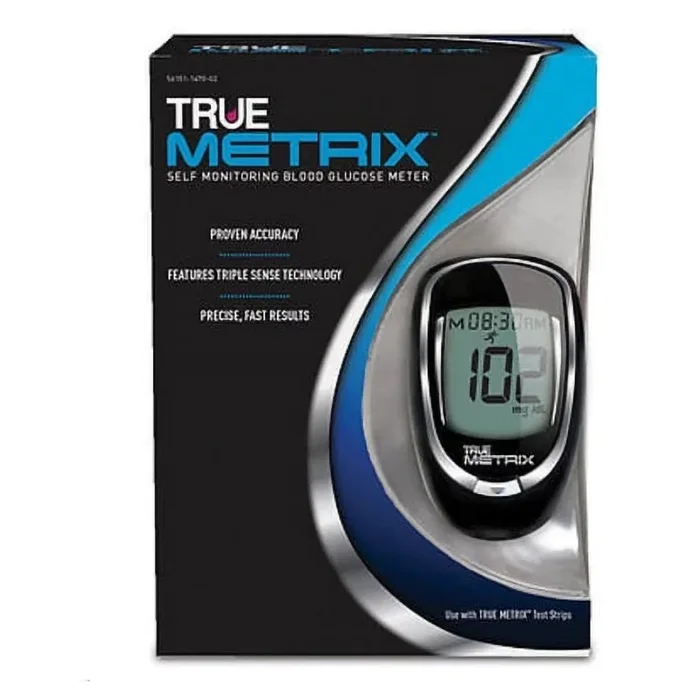 Blood Glucose Meter TRUE METRIX® 4 Second Results Stores up to 500 Results No Coding Required