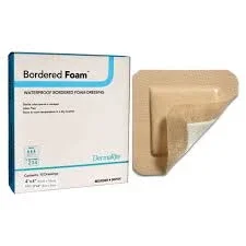 Bordered Foam Waterproof Wound Dressing, 4″ X 4″