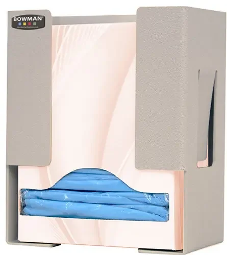 Bowman Manufacturing Bowman PPE Dispenser BOWMAN Quartz Beige ABS Plastic Manual 1 Box Wall Mount – GN100-0212-DSD