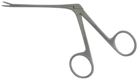BR Surgical BR Surgical Ear Forceps Hartmann-Noyes 3 Inch Surgical Grade Stainless Steel NonSterile NonLocking Finger Ring Handle Straight Serrated Alligator Jaws – BR44-26108