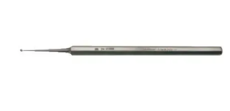 BR Surgical BR Surgical Excavator Curette 5 Inch Length Single-ended Solid Handle 1.5 mm Tip Straight Fenestrated Round Cup Tip – BR74-41002