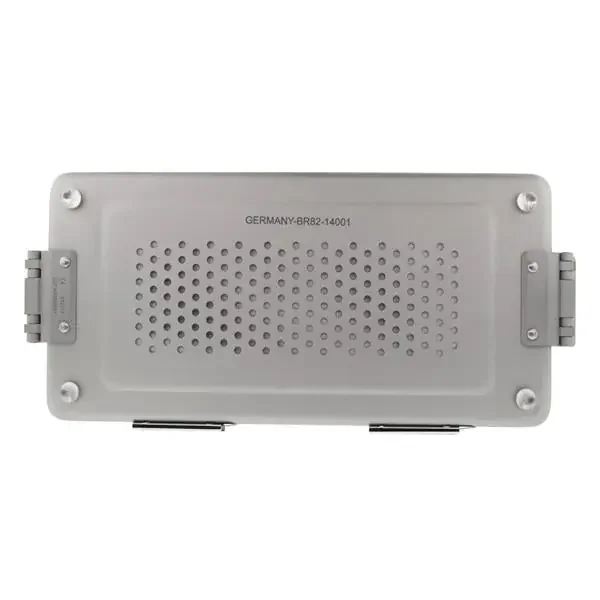 BR Surgical, Container 12X5-1/2″ Flat Bottom Silver Ea – BR82-14001