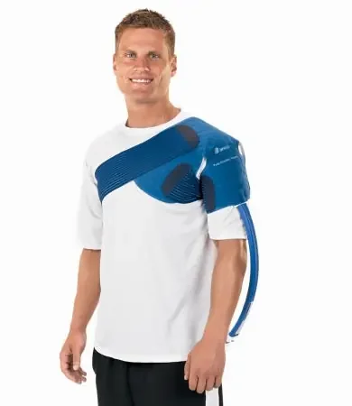 Breg Polar Care Cube with WrapOn Cold Therapy System Shoulder X-Large Polyether / Polyurethane Sheet Reusable – 10712