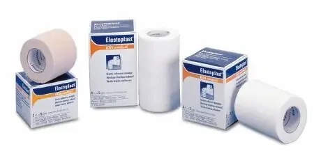 BSN Medical Tensoplast Elastic Adhesive Bandage 4 Inch X 5 Yard Medium Compression No Closure White NonSterile – 2596002