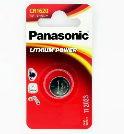 Bulbtronics Panasonic Lithium Battery CR1620 Cell 3V Disposable 1 Pack – 3658