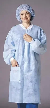 Busse Hospital Disposables Lab Coat White Small / Medium Long Sleeves Knee Length – 222