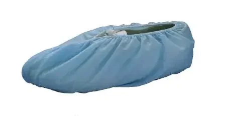 Busse Hospital Disposables Sur-Step Shoe Cover One Size Fits Most Shoe High No Traction Blue NonSterile – 338