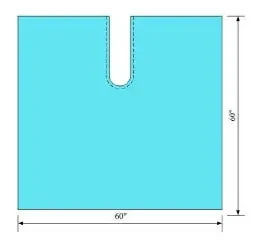 C-Core Medical Surgical Drape Poly Split Drape 60 W X 60 L Inch Sterile – 19143