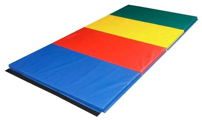 CanDo Accordion Mat – 2″ EnviroSafe Foam with Cover – 4′ x 8′ – Rainbow Colors
