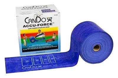 CanDo AccuForce Exercise Band – 50 yard roll – Blue – heavy