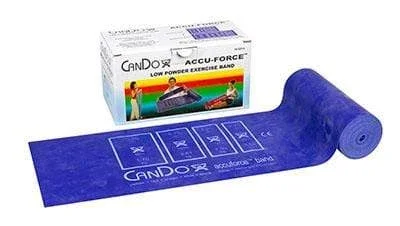 CanDo AccuForce Exercise Band – 6 yard roll – Blue – heavy