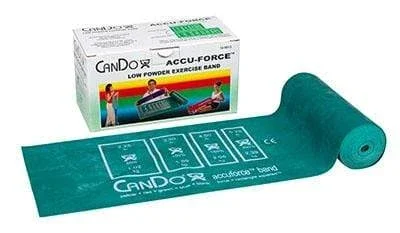 CanDo AccuForce Exercise Band – 6 yard roll – Green – medium