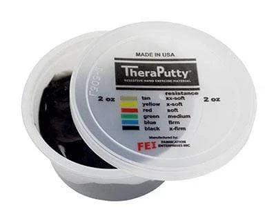 CanDo Antimicrobial Theraputty Exercise Material – 3 oz – Black – X-firm
