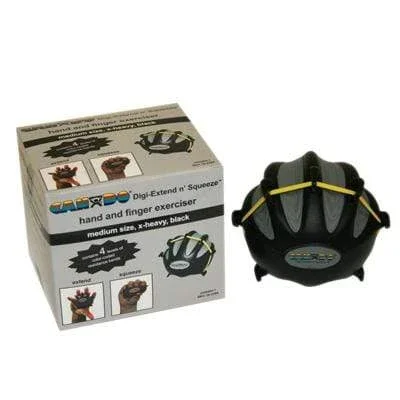 CanDo Digi-Extend n’ Squeeze Hand Exerciser – Medium – Black, x-heavy