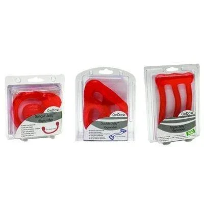 CanDo Jelly Expander Single, Double and Triple Exerciser Kit – red – light