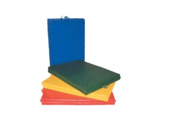CanDo Mat with Handle – Center Fold – 1-3/8″ PE Foam with Cover – 6′ x 8′ – Specify Color