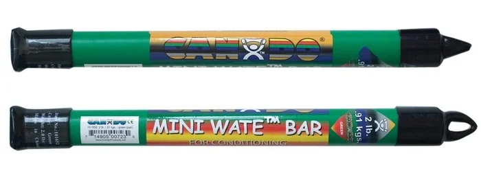 CanDo Mini WaTE Bar, Red, 2 lbs., Pair