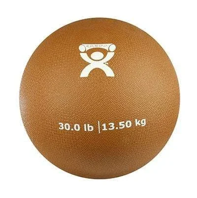 CanDo, Soft and Pliable Medicine Ball, 9″ Diameter, Gold, 30 lbs.