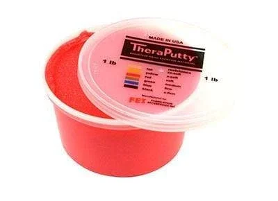 CanDo Sparkle Theraputty Exercise Material – 1 lb – Red – Soft