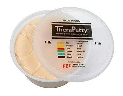 CanDo Theraputty Exercise Material – 1 lb – Tan – XX-Soft