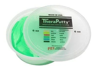 CanDo Theraputty Exercise Material – 6 oz – Green – Medium