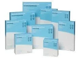 Cardinal Health Kendall Foam Border Gentle Silicone Adhesion Dressing, Sacrum Small, 7.5″ X 7.5″