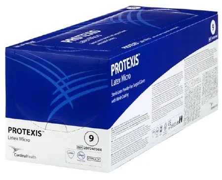 Cardinal Protexis Latex Micro Surgical Glove Size 8 Sterile Latex Standard Cuff Length Smooth Light Brown Not Chemo Approved – 2D72NT80X
