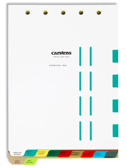 Carstens Carstens Chart Divider Set Polyethylene – 1617-00