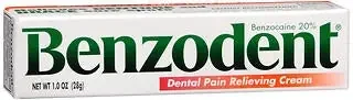 Chattem Benzodent Denture Pain Releif Cream 1 oz. Tube – 4116700534