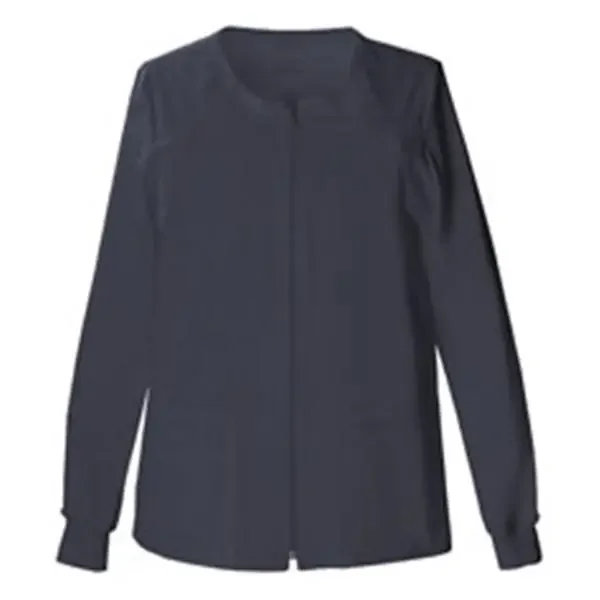 Cherokee Workwear Jacket Warm-Up 55% Cotton / 42% Polyester / 3% Spandex Womens Pewter Xs 4Pckt Ea – 4315-PWTW-XS