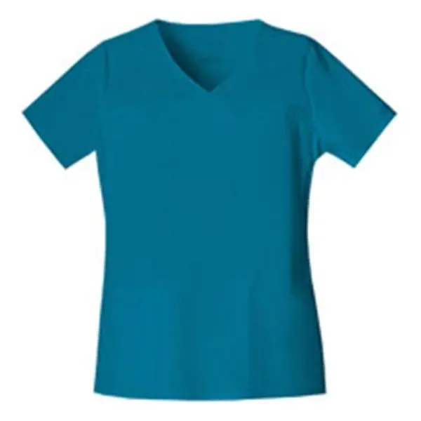 Cherokee Workwear Shirt Scrub Cherokee 4727 Womens X-Small Caribbean Blue Ea – 4727-CARW-XS