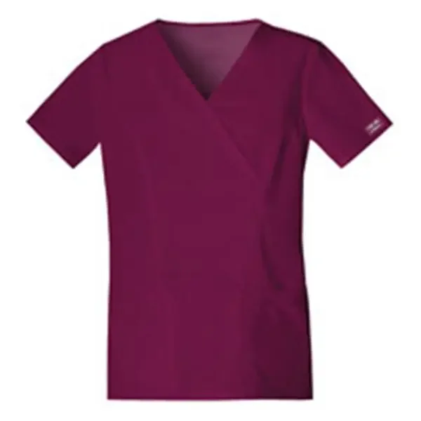 Cherokee Workwear Shirt Scrub Cherokee 4728 Womens 2X Large Wine Ea – 4728-WINW-2X