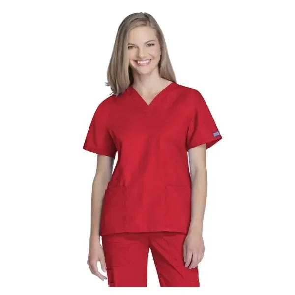 Cherokee Workwear Shirt Scrub Cherokee Womens 2X Large Red Ea – 4700-REDW-2XL