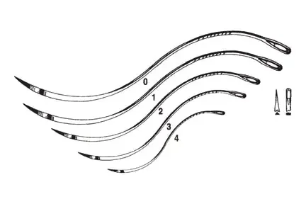 Cincinnati Surgical Cincinnati Surgical Suture Needle Serpentine Double Curved Cutting Edge Needle Cutting Edge Type Size 2 Needle – 88192