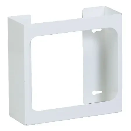 Clinton Industries Glove Box Holder Horizontal or Vertical Mount 2-Box White 3-3/4 X 10 X 10-1/2 Inch Powder Coated Metal – GW-2020