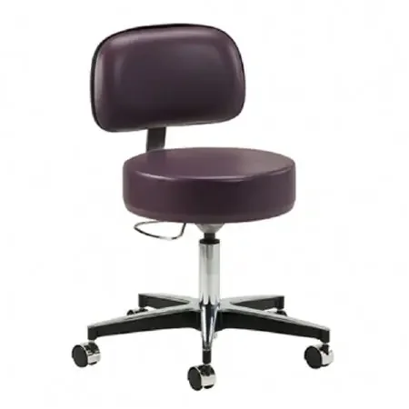 Clinton Industries Premier Series Exam Stool Backrest Pneumatic Height Adjustment 5 Casters Sahara – 2156-21-SAHARA
