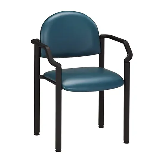Clinton Industries Premium Series Side Chair Desert Tan Fixed Armrests Vinyl – C-50-3DT