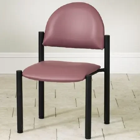 Clinton Industries Premium Series Side Chair Gunmetal Gray Without Armrests Vinyl – C-40-3G