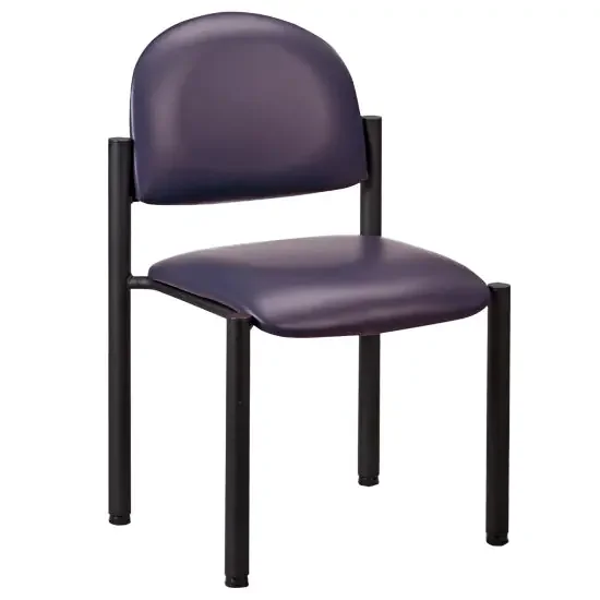 Clinton Industries Premium Series Side Chair Royal Blue Without Armrests Vinyl – C-40-RYLBLU