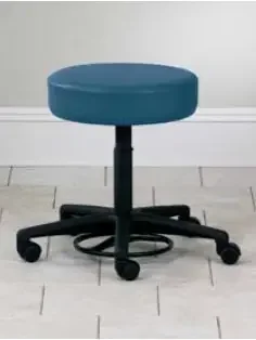 Clinton Industries Specialty Seating Exam Stool Backless Pneumatic Height Adjustment 5 Casters Black – 2145-BLK