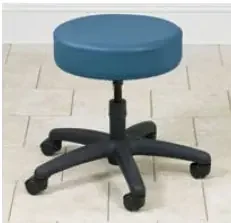 Clinton Industries Value Series Exam Stool Backless Pneumatic Height Adjustment 5 Casters Slate Blue – 2130-SB